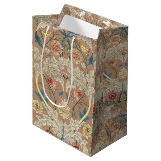 Sacola Para Presentes Média 1875 Vintage William Morris (Frente inclinada)
