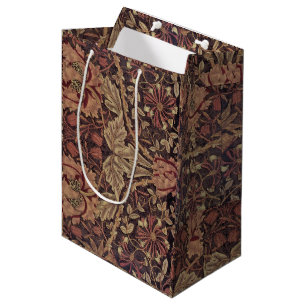 Sacola Para Presentes Média 1876 Vintage William Morris Honeysuckle