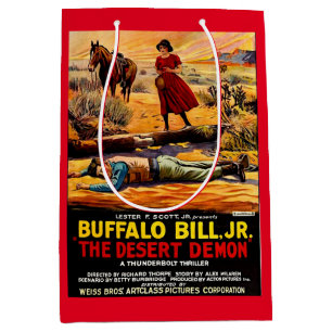 Sacola Para Presentes Média 1925 Buffalo Bill Jr. - poster de filme do Desert 
