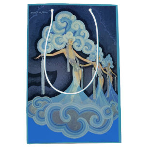 Sacola Para Presentes Média 1932 Folies Bergère poster impressão