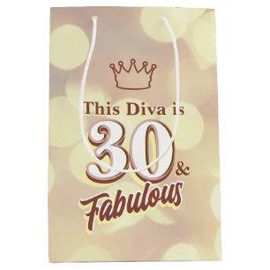 Sacola Para Presentes Média 30 e fabuloso