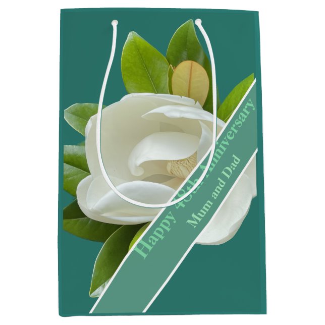 Sacola Para Presentes Média 48º aniversário de casamento (Frente)