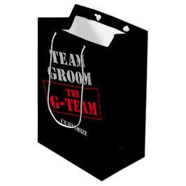 Sacola Para Presentes Média A Equipe Groom Equipe Noiva
