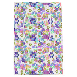 Sacola Para Presentes Média A pata imprime em todos os lugares