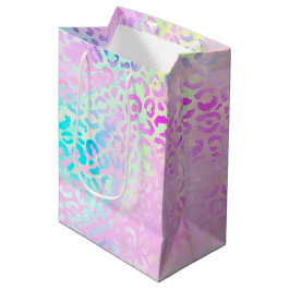 Sacola Para Presentes Média A Série Leopardo Iridescente Design 10
