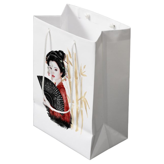 Sacola Para Presentes Média A Série Okinawa Design 39 (Frente inclinada)