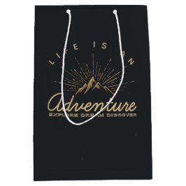 Sacola Para Presentes Média A vida é uma descoberta de sonho do Adventure Expl