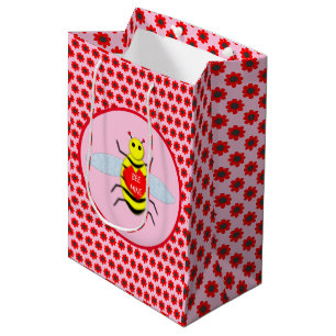 Sacola Para Presentes Média Abelha Dia de os namorados