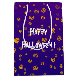 Sacola Para Presentes Média Abóboras Jack do Halloween