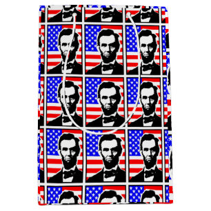 SACOLA PARA PRESENTES MÉDIA ABRAHAM LINCOLN-UNIÃO