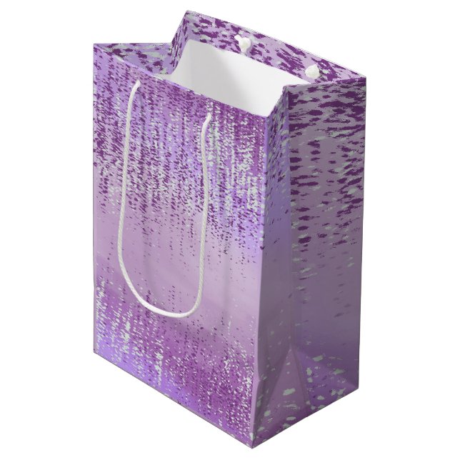 Sacola Para Presentes Média Abstract Paint Splatter Gift Bags (Frente inclinada)