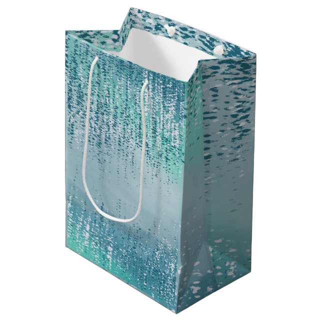 Sacola Para Presentes Média Abstract Paint Splatter Gift Bags (Frente inclinada)