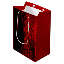 Sacola Para Presentes Média Abstrato de Presente de Mano Vermelho Horse
