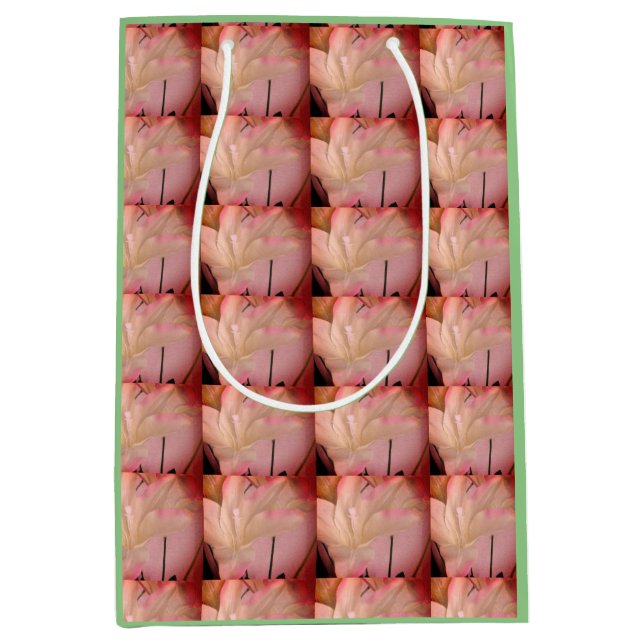 Sacola Para Presentes Média Abstrato de ventilador embelezado   (Frente)