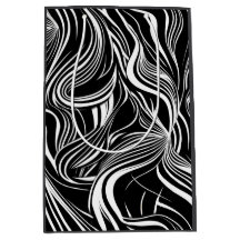 Abstratos criativos de preto e branco sem costura