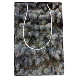 Sacola Para Presentes Média Aço, cinza, verde e azul