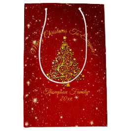 Sacola Para Presentes Média Adicionar Nome Correspondente Definir Árvore Doura