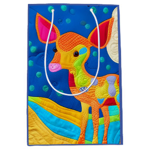 Sacola Para Presentes Média Adorável Veado-Bebê - Design