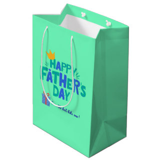 Sacola Para Presentes Média Aesthetic Happy Dather's Day Gift Bag