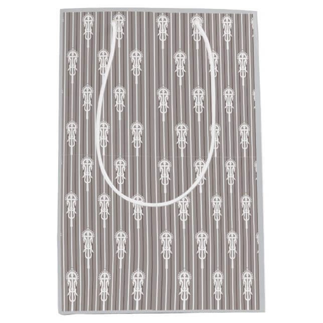 Sacola Para Presentes Média Afro Aygebam Lalibela Cross Pattern (Frente)