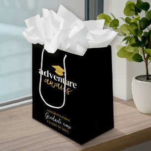 Sacola Para Presentes Média Aguardas de Aventura - Boné de Nome Graduação Dour