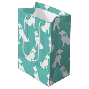 Sacola Para Presentes Média Akita Dog Puppy