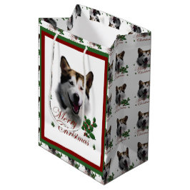 Sacola Para Presentes Média Alaskan Malamute Natal