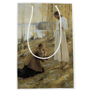 Sacola Para Presentes Média Albert Edelsense - Cristo e Mary Magdalene