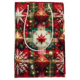 Sacola Para Presentes Média Alegria de Natal
