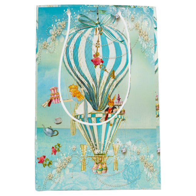 Sacola Para Presentes Média Alice In Wonderland Gift Bags (Frente)