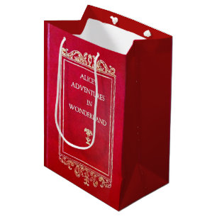 Sacola Para Presentes Média Alice no livro do país das maravilhas