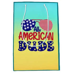 Sacola Para Presentes Média All American Dude-32286