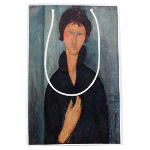 Sacola Para Presentes Média Amedeo Modigliani - Mulher com Olhos Azuis