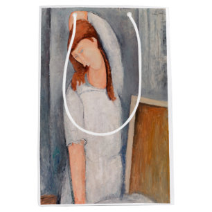 Sacola Para Presentes Média Amedeo Modigliani - Retrato Jeanne Hebuterne #1