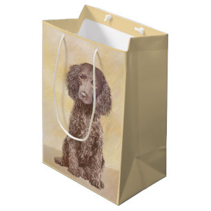 Sacola Para Presentes Média American Water Spaniel Painting - Arte Original de