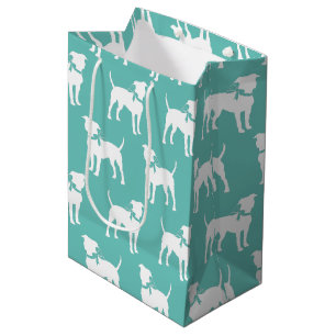 Sacola Para Presentes Média Americano Staffordshire Pit bull Dog Puppy
