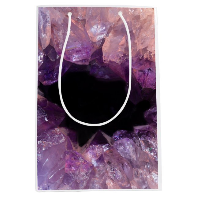 Sacola Para Presentes Média Ametist roxo (Frente)