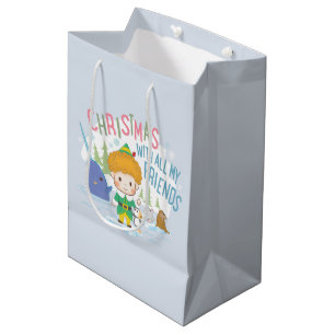 Sacola Para Presentes Média Amigo, o Natal do Elf com todos os meus amigos