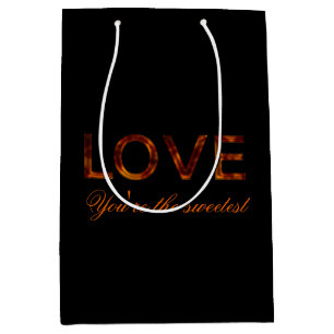 Sacola Para Presentes Média "Amor, és o mais doce".