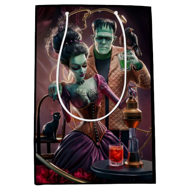Sacola Para Presentes Média Amor Verdadeiro, um Experimento Científico, Hallow (Frente)