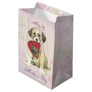 Sacola Para Presentes Média Anatólia Shepherd Dog Heart Mãe