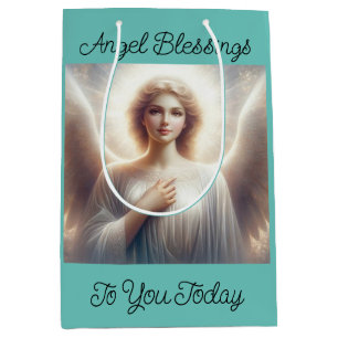 Sacola Para Presentes Média Angel Blessings Gift Bag