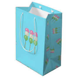 Sacola Para Presentes Média Anime Blue Pastel Dango Gift Bag