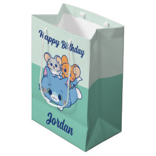 Sacola Para Presentes Média Anime Tom, Jerry e Tuffy
