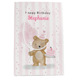 Sacola Para Presentes Média Aniversário Beary Doce
