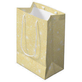 Sacola Para Presentes Média Aniversário Brilho Amarelo