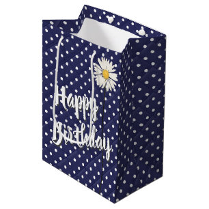 Sacola Para Presentes Média Aniversário Daisy No Saco De Presente Médio Das
