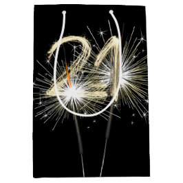 Sacola Para Presentes Média aniversário de 21 anos Sparklers