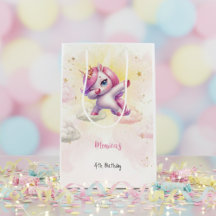 Aniversário de criança de unicórnio pink de abbing