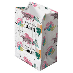 Sacola Para Presentes Média Aniversário de criança Selvagem de Festas de anive